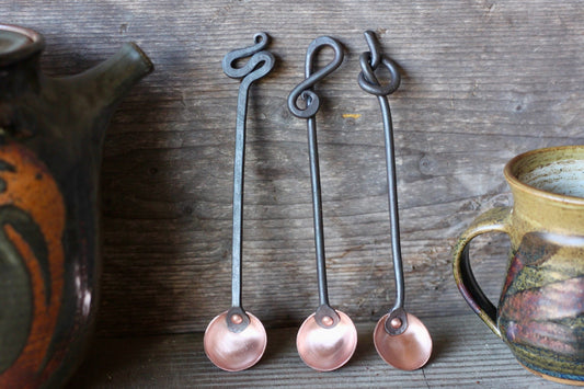 Copper and Steel Teaspoon