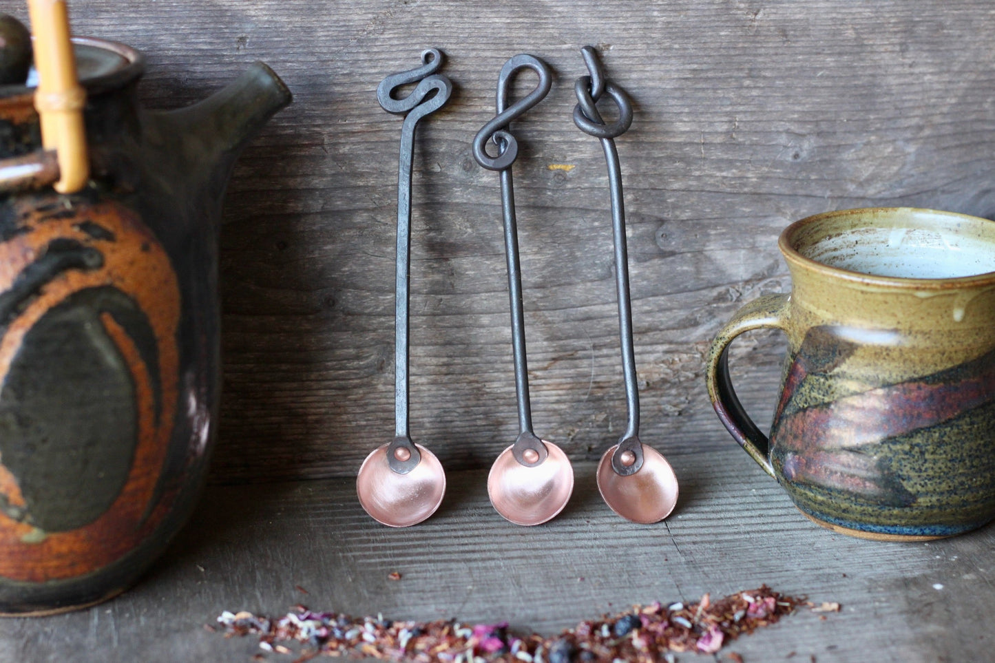Copper and Steel Teaspoon