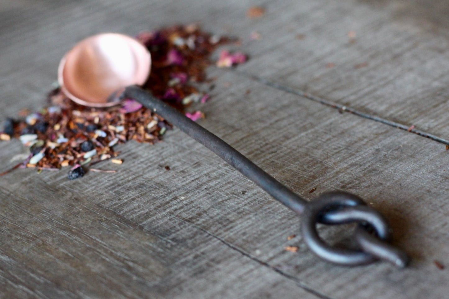Copper and Steel Teaspoon