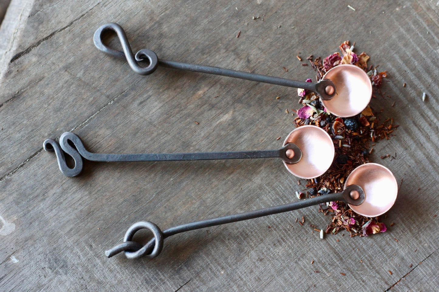 Copper and Steel Teaspoon
